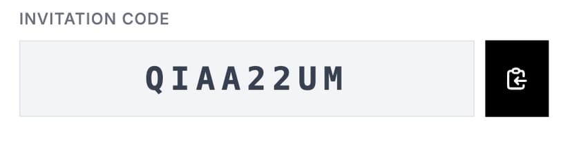 Invitation Code